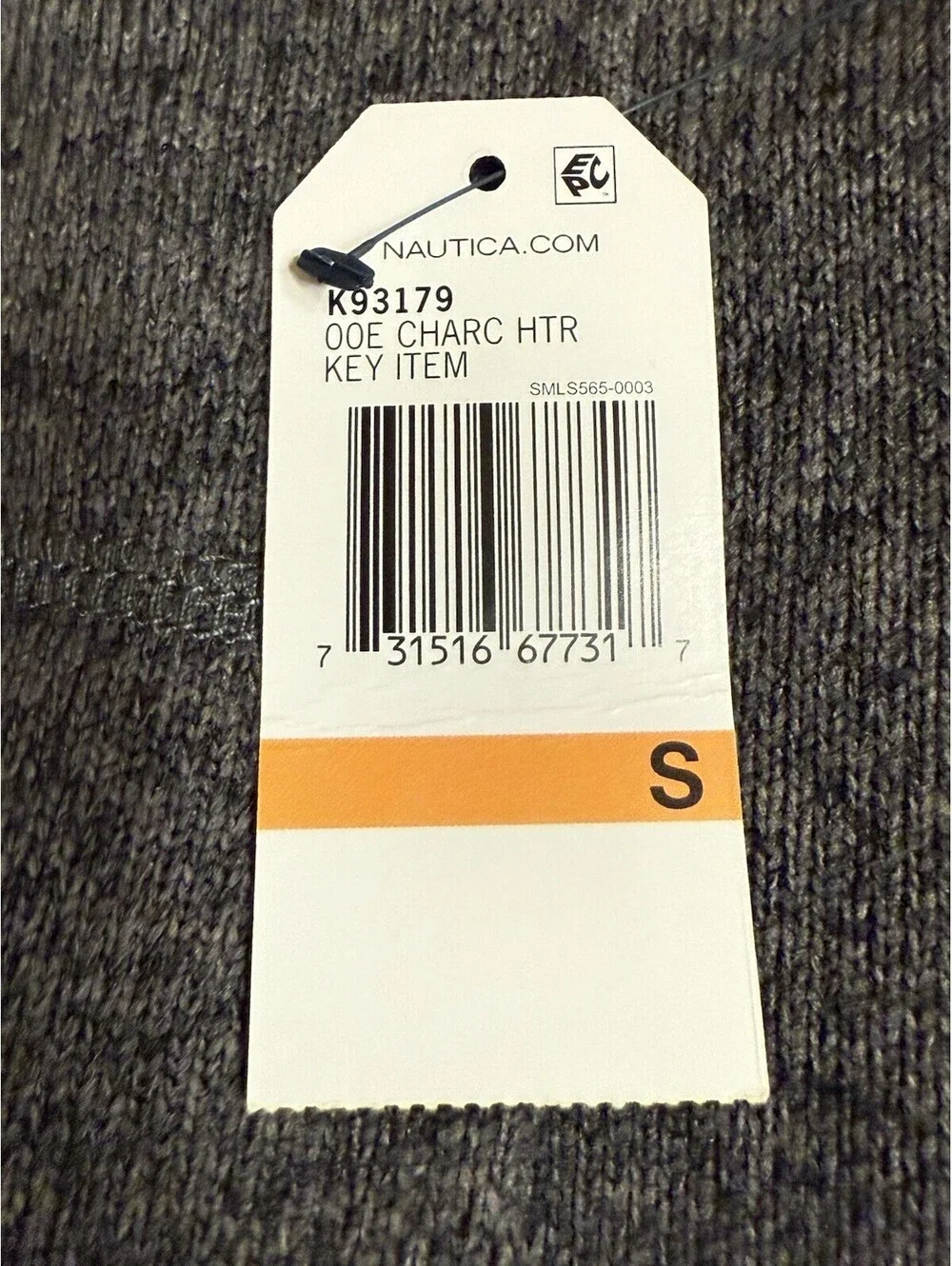 Nautica Performance Fleece Full Zip Vest  Men’s S Gray